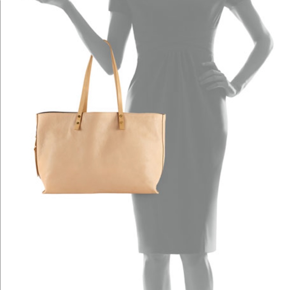 Chloe Light Pink authentic Leather Dilan East-West Tote Bag